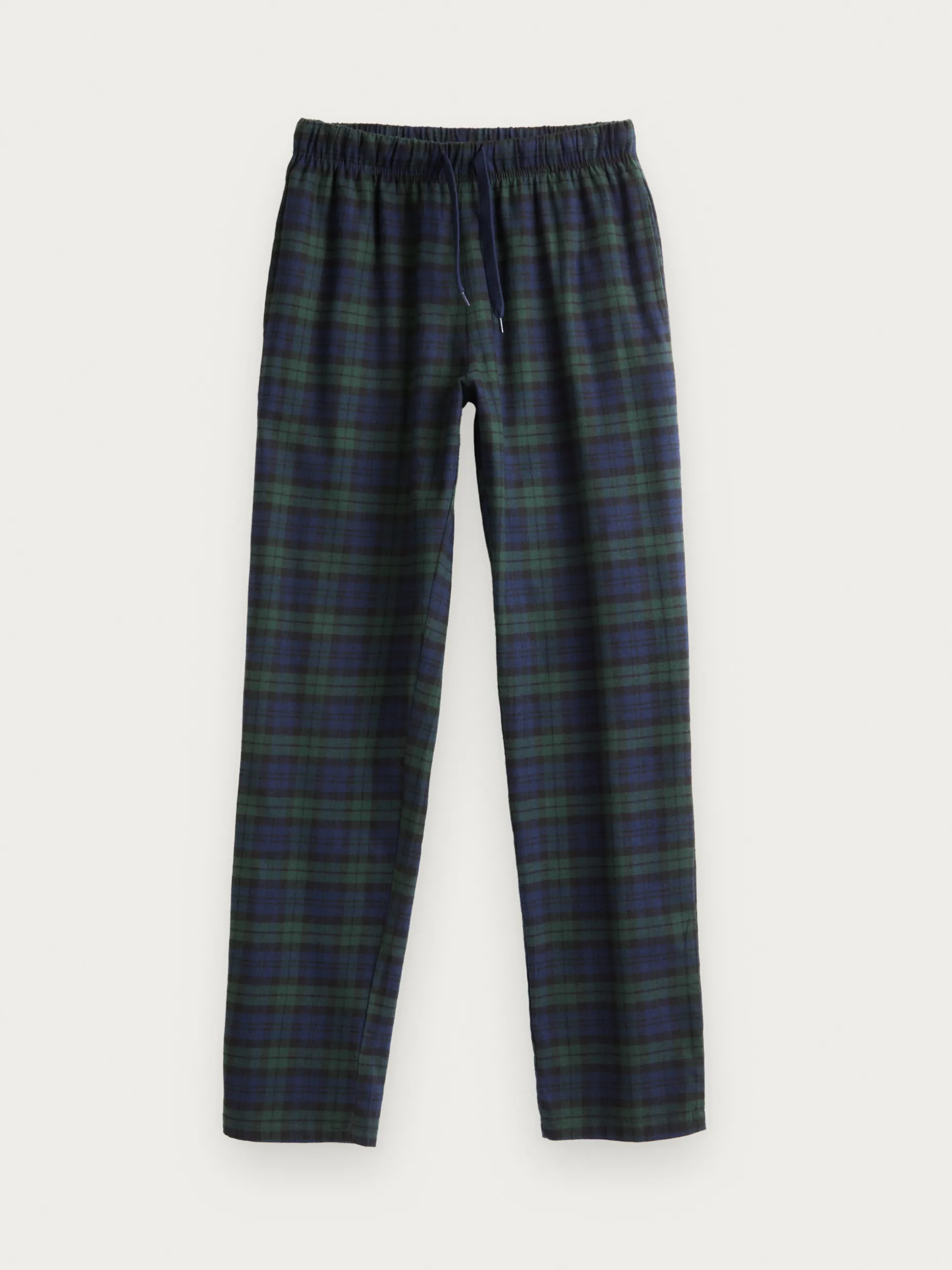 PIJAMA FRANELA CUADROS GRIS