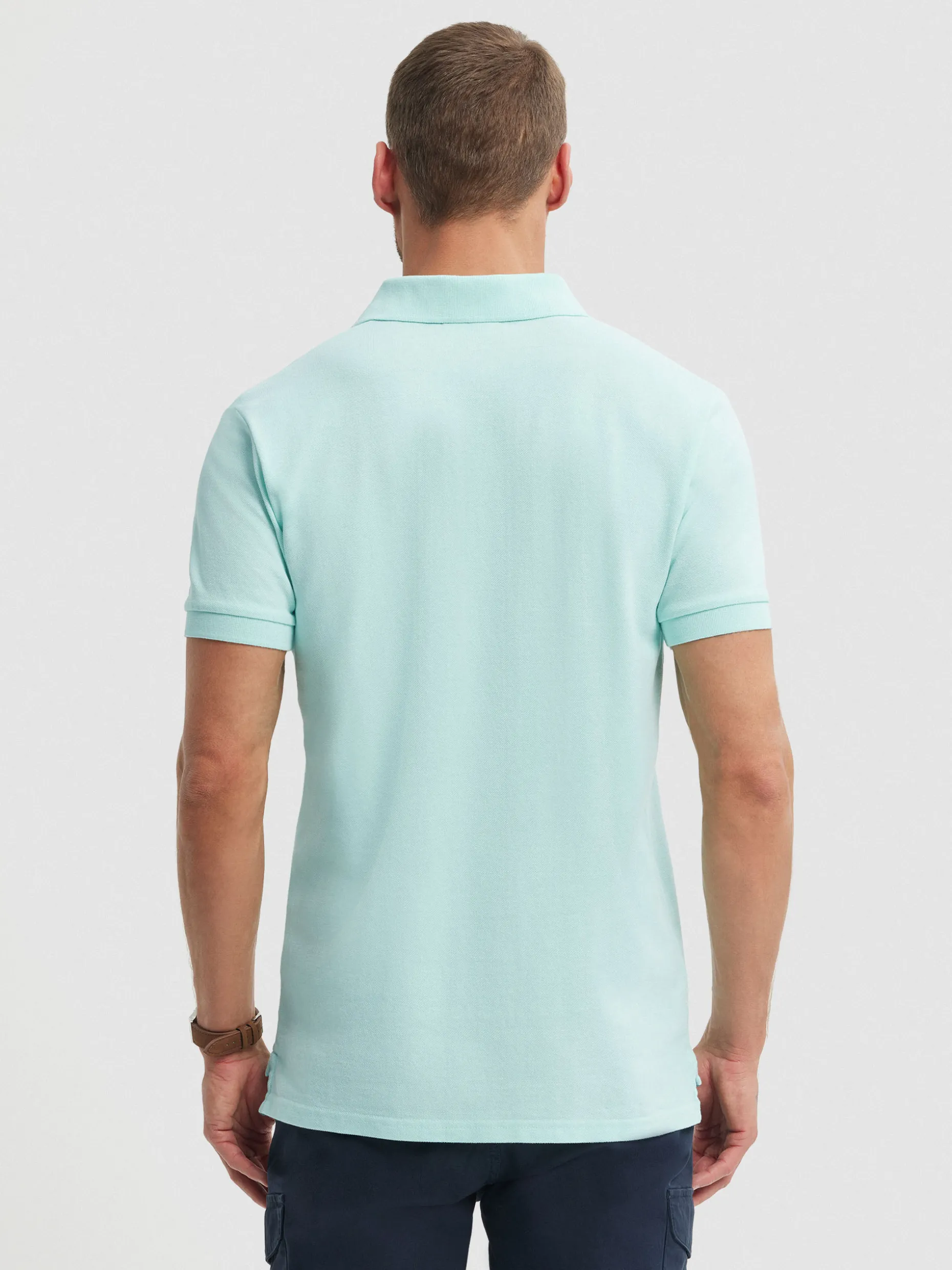 POLO BASIC VERDE AGUA