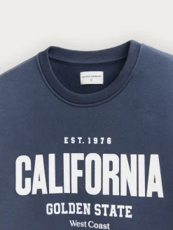 SUDADERA CALIFORNIA AZUL